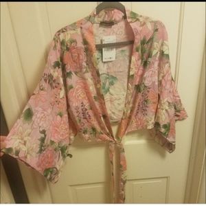 Spell look alike crop tie size L kimono